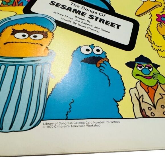 The Sesame Street Book & Record. Original Cast 1970 Vtg Vinyl Record CS 1069 - Picture 4 of 13